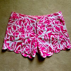 Lilly Pulitzer Hot Pink & White Shorts